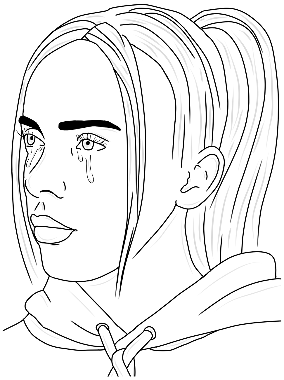 Билли Айлиш раскрасить