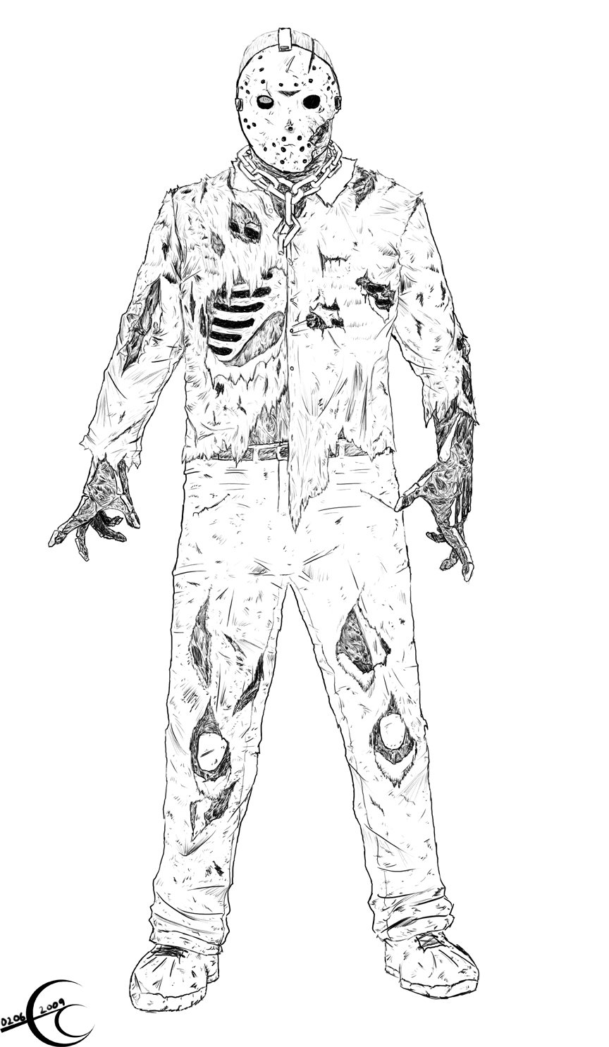 Джейсон раскраска