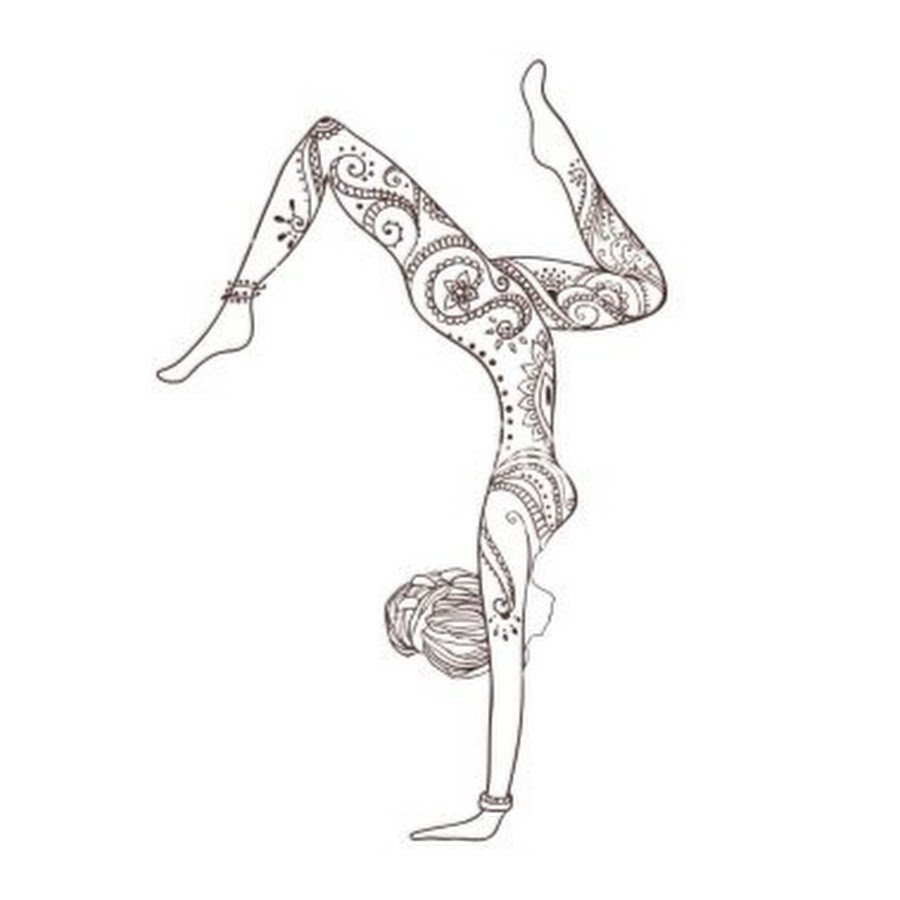 Раскраска гимнастика