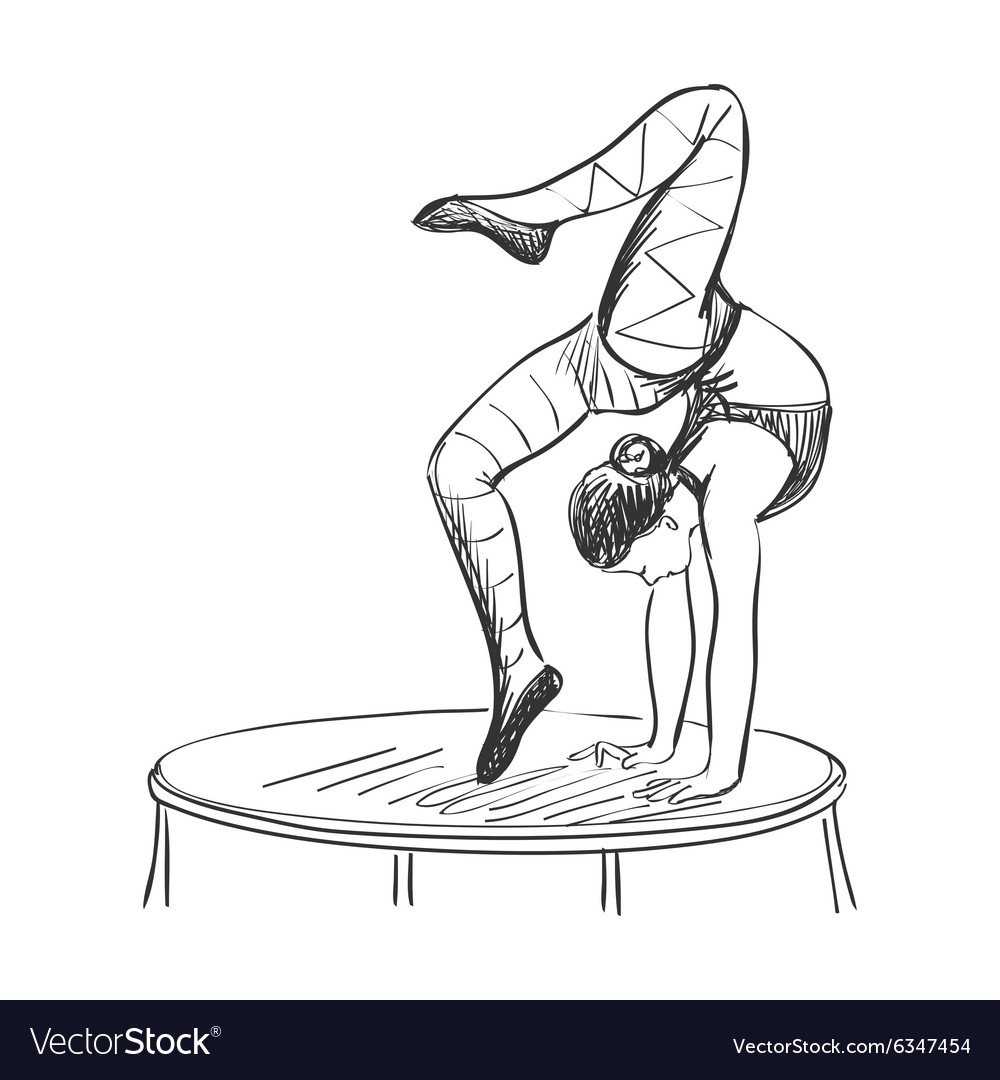 Силуэты воздушных гимнастов