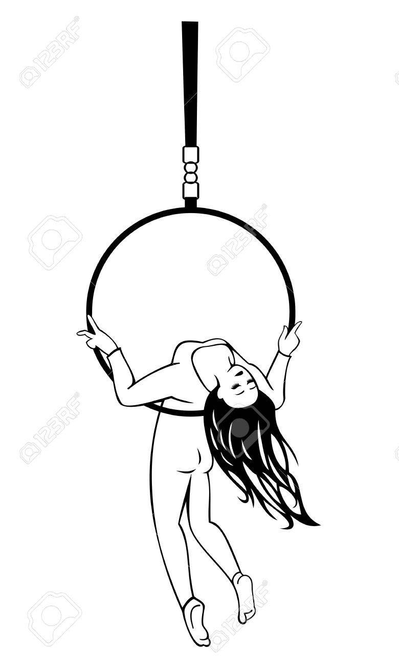 Раскраска гимнастка