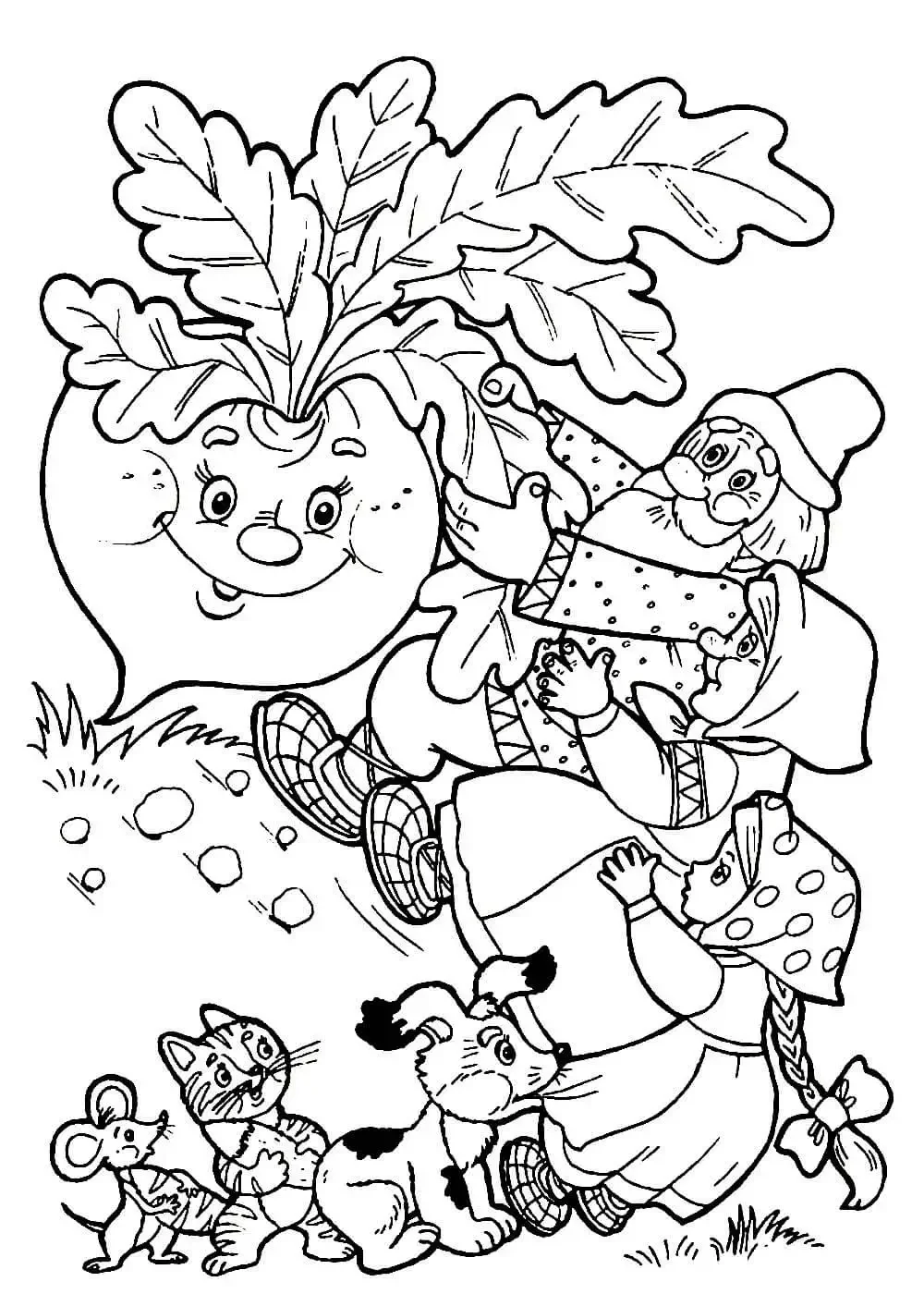 Раскраска Царевна лягушка и Иван Царевич