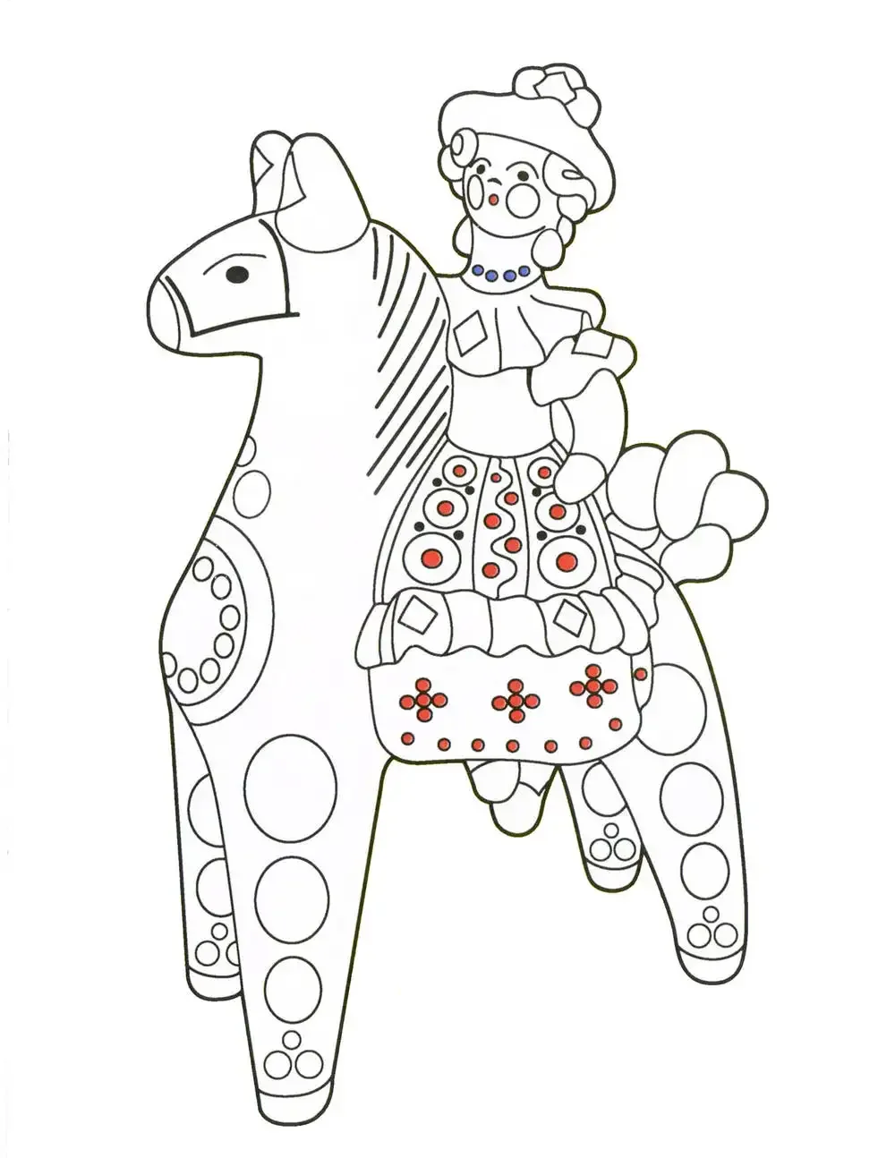 Народные промыслы. Раскраска