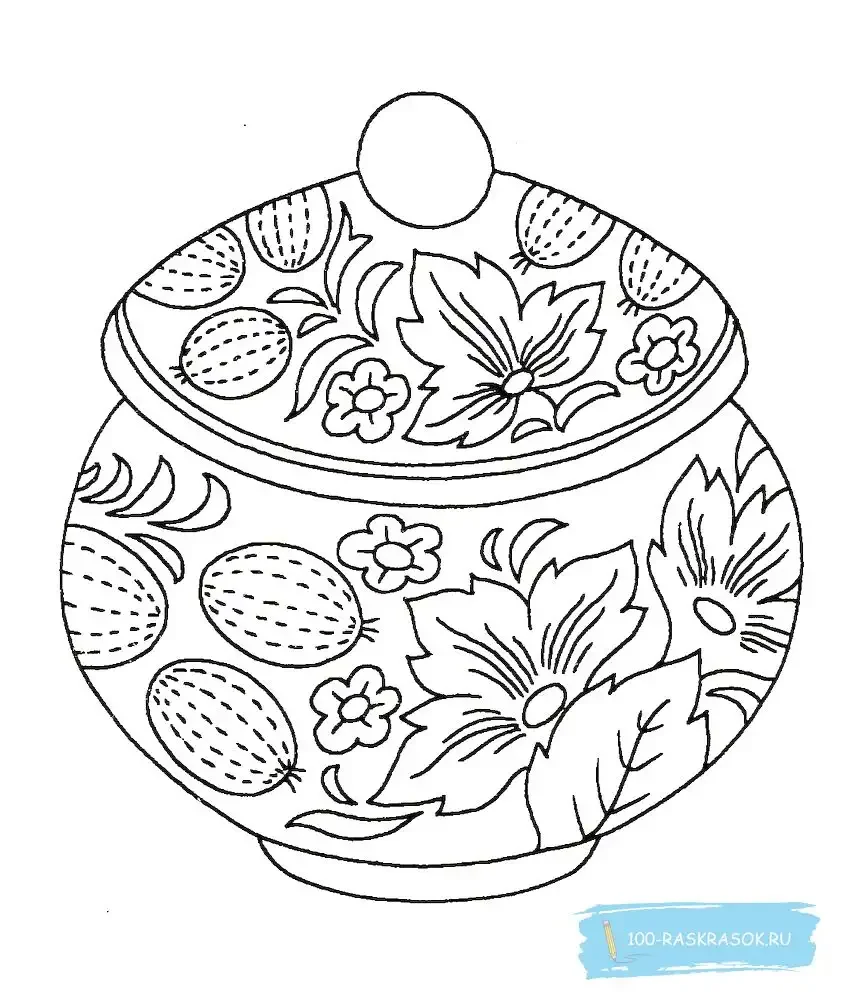 Барышня Водоноска Дымковская игрушка раскраска