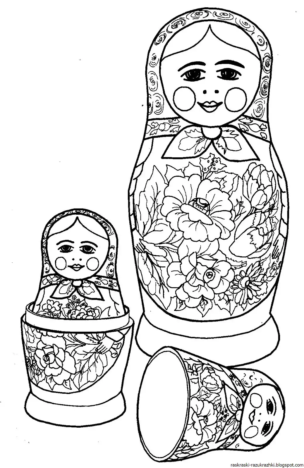 Трафареты посуды для хохломской росписи для дошкольников