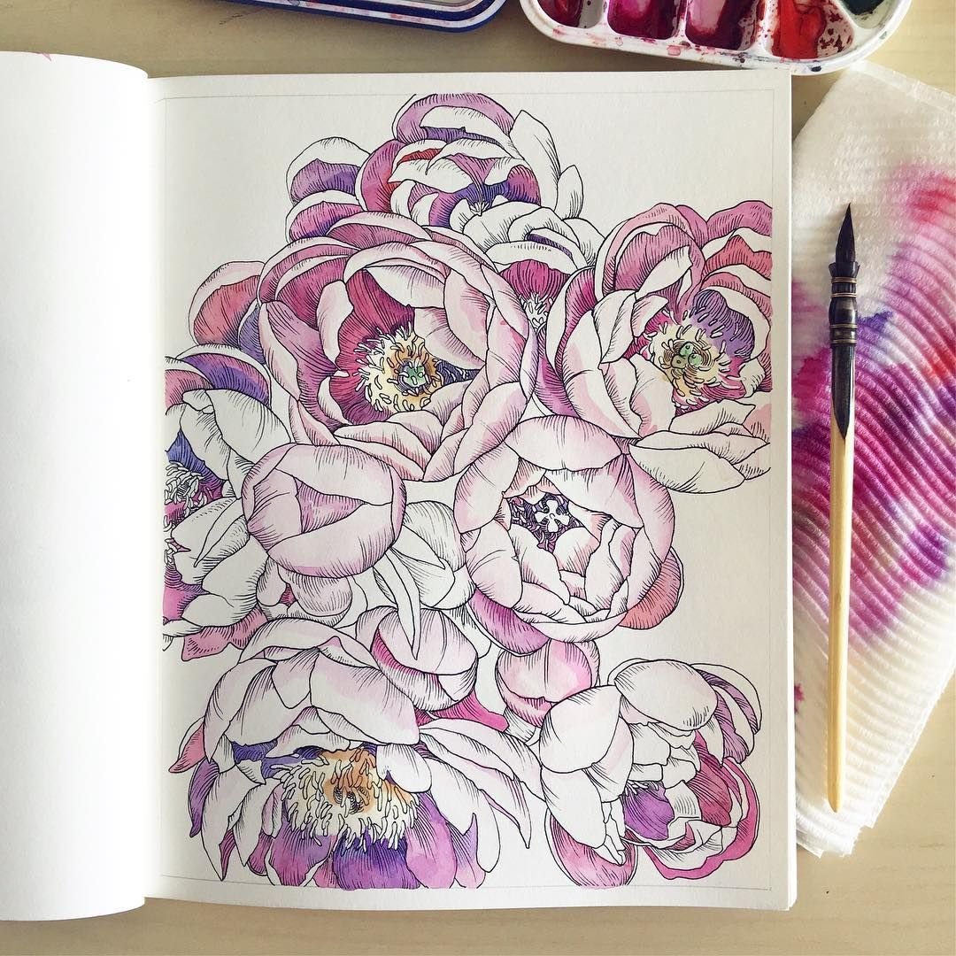 Акварельные раскраски по эскизам купить