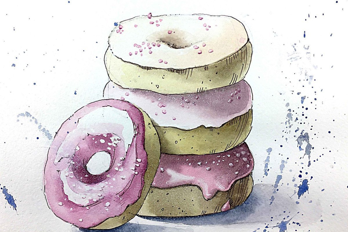 Акварельные скетчи