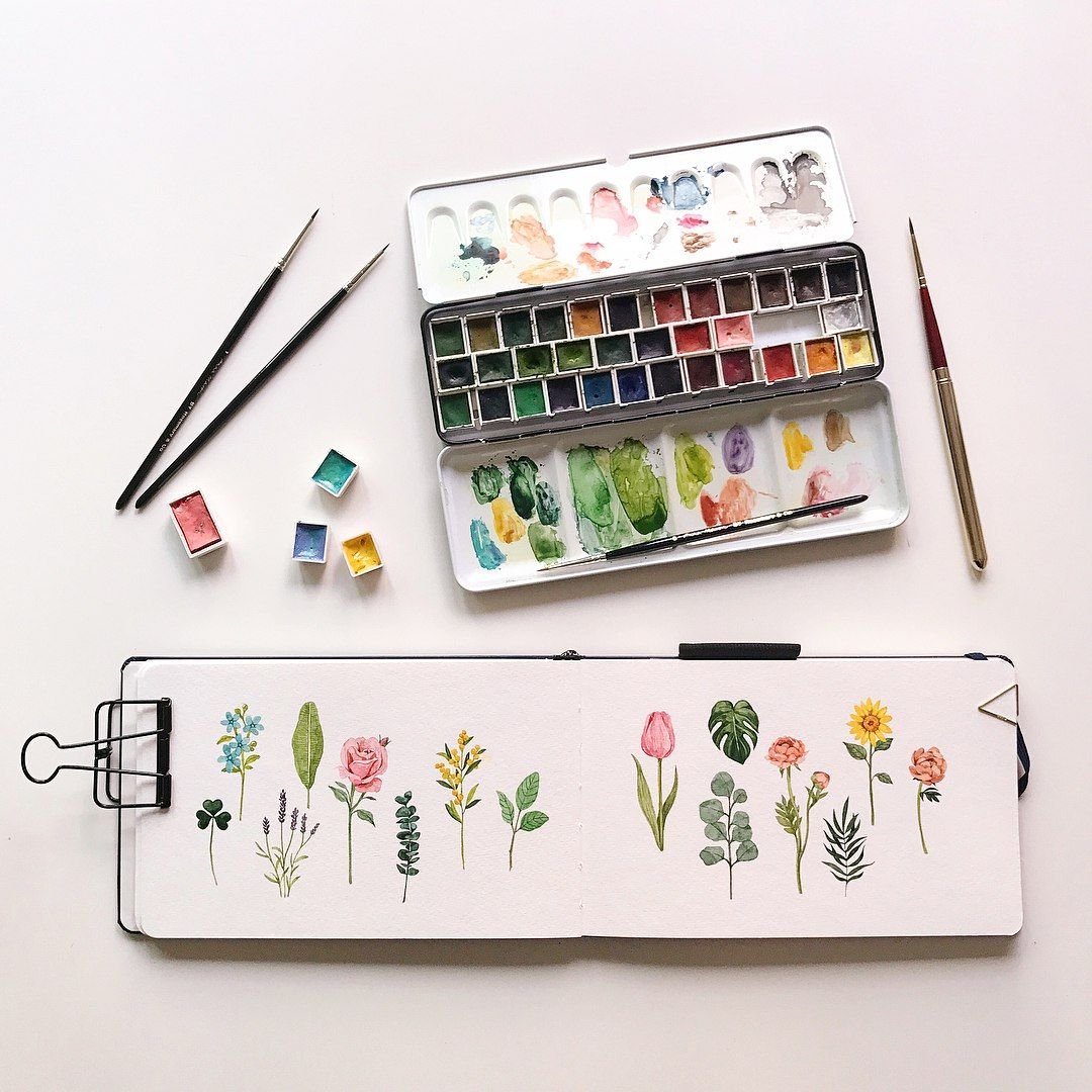 Идеи для акварельных рисунков