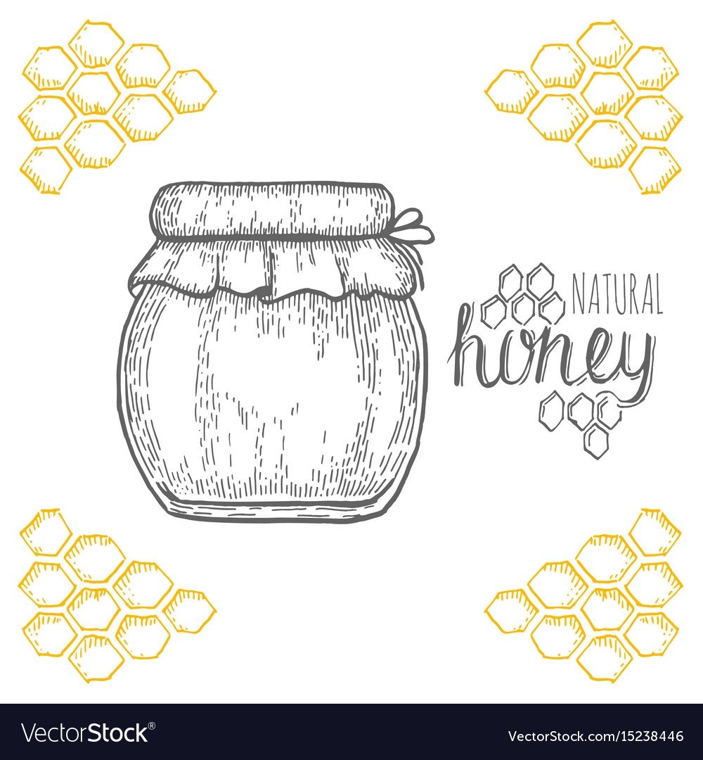 Мед раскраска