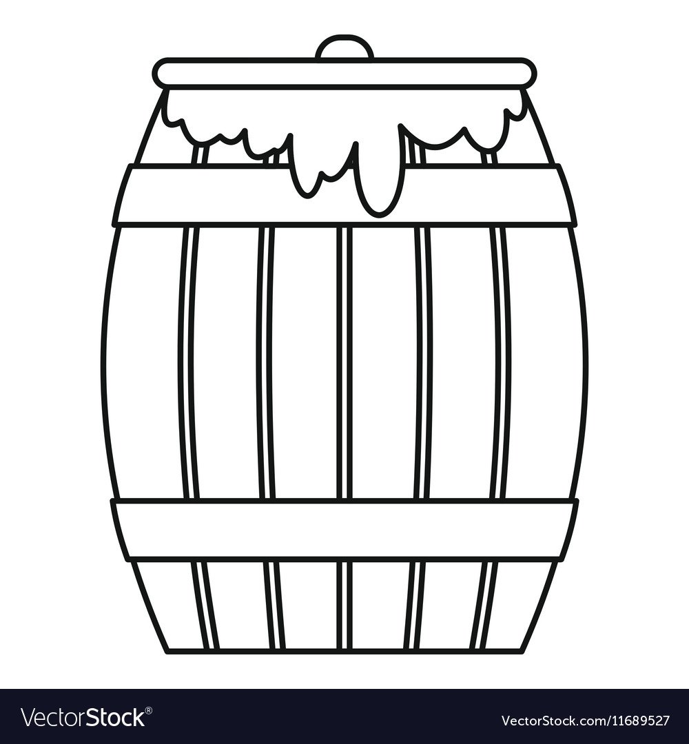 Бочонок раскраска