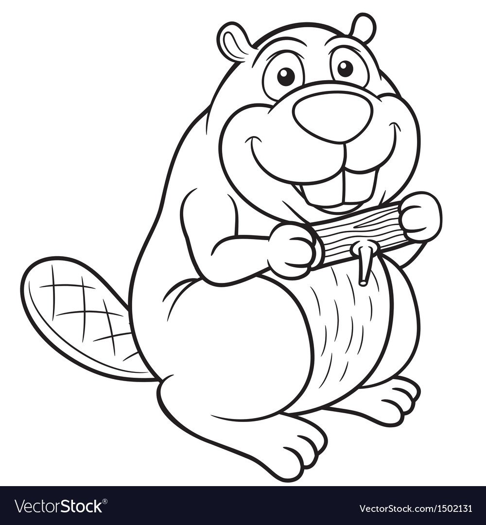 Бобер черно белый