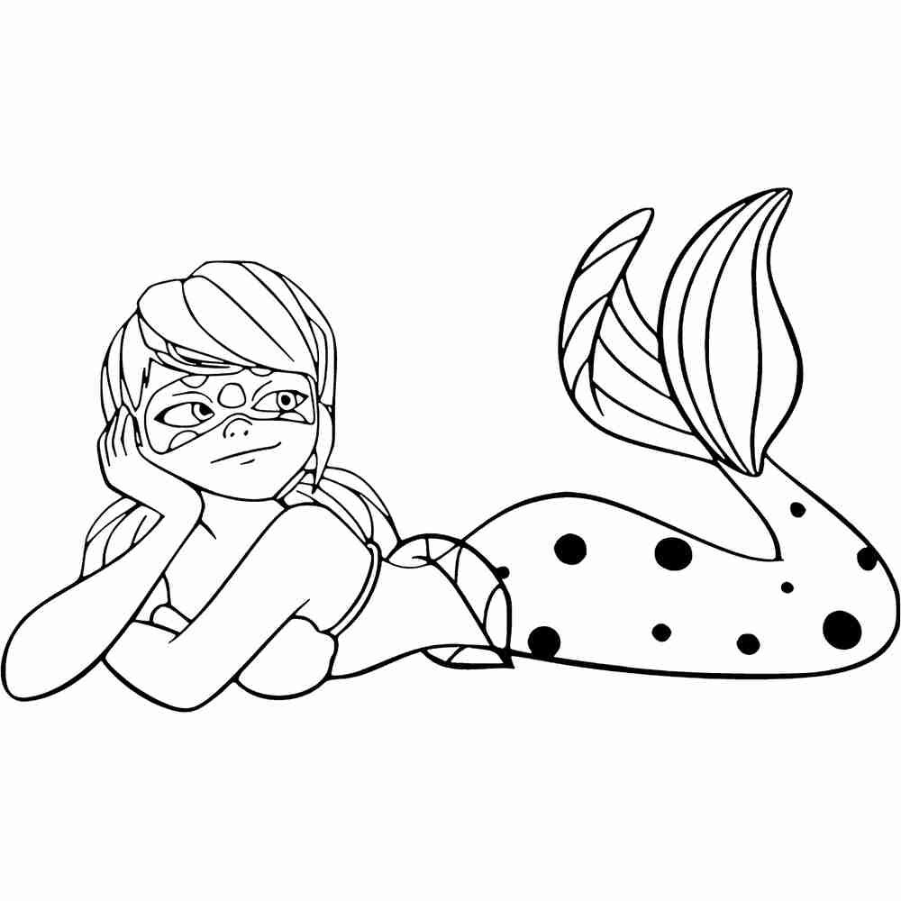 Леди баг раскраска для детей