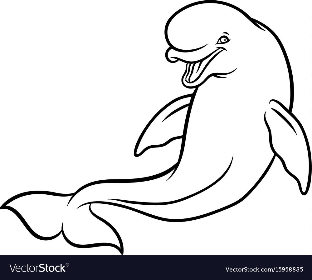 Белуха раскраска