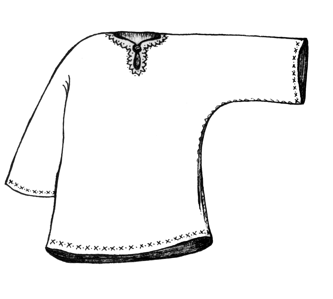 Русский народный костюм контур