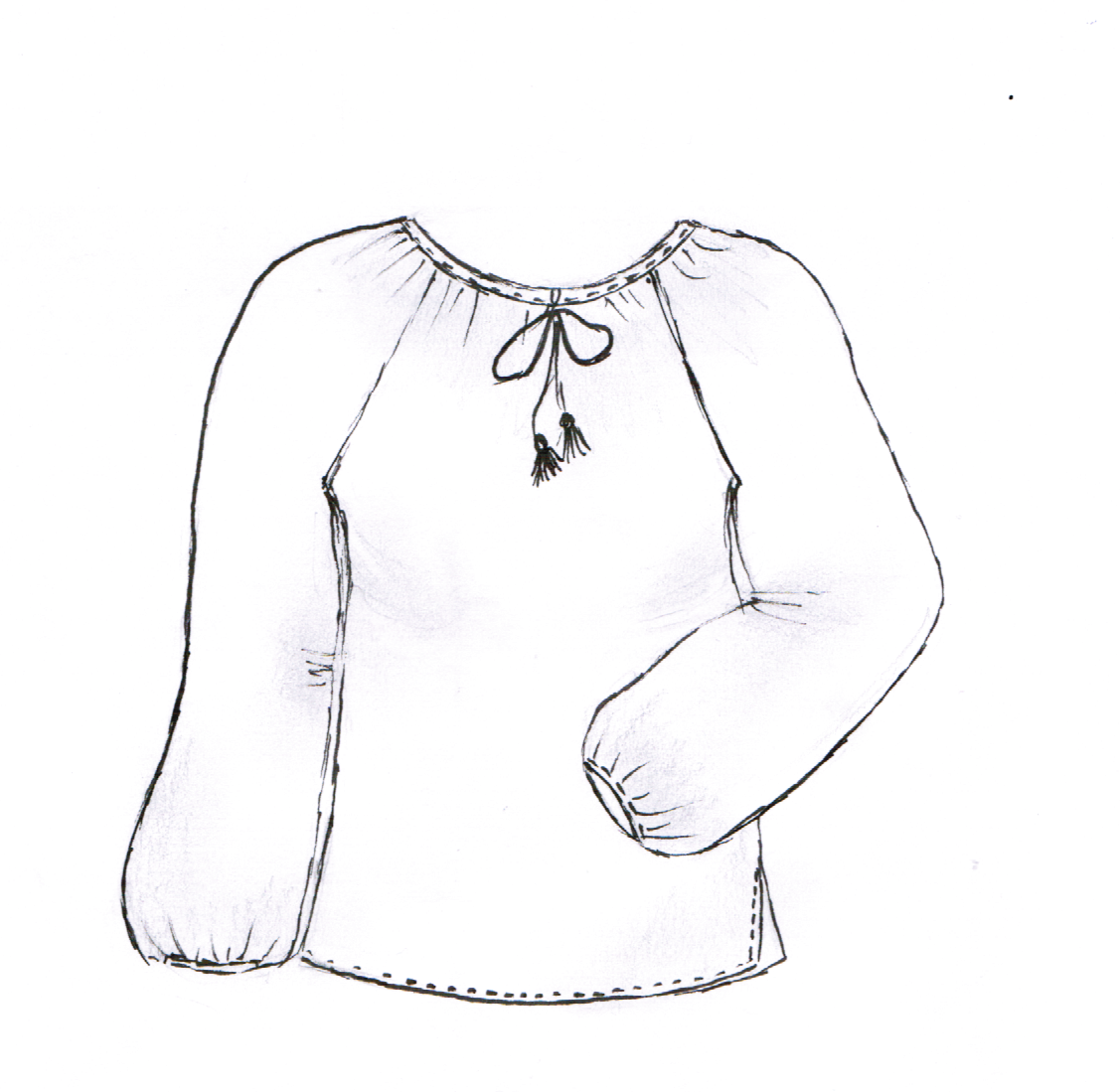 Кафтан нарисовать