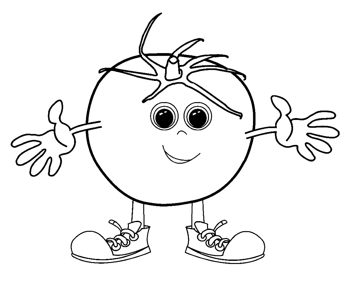 Помидор раскраска