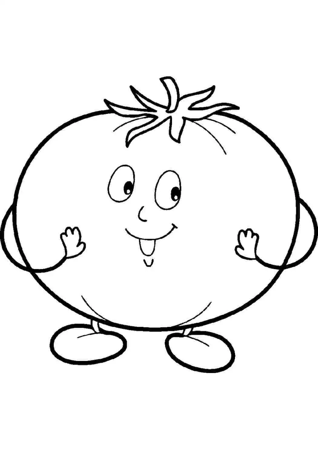 Сеньор помидор раскраска