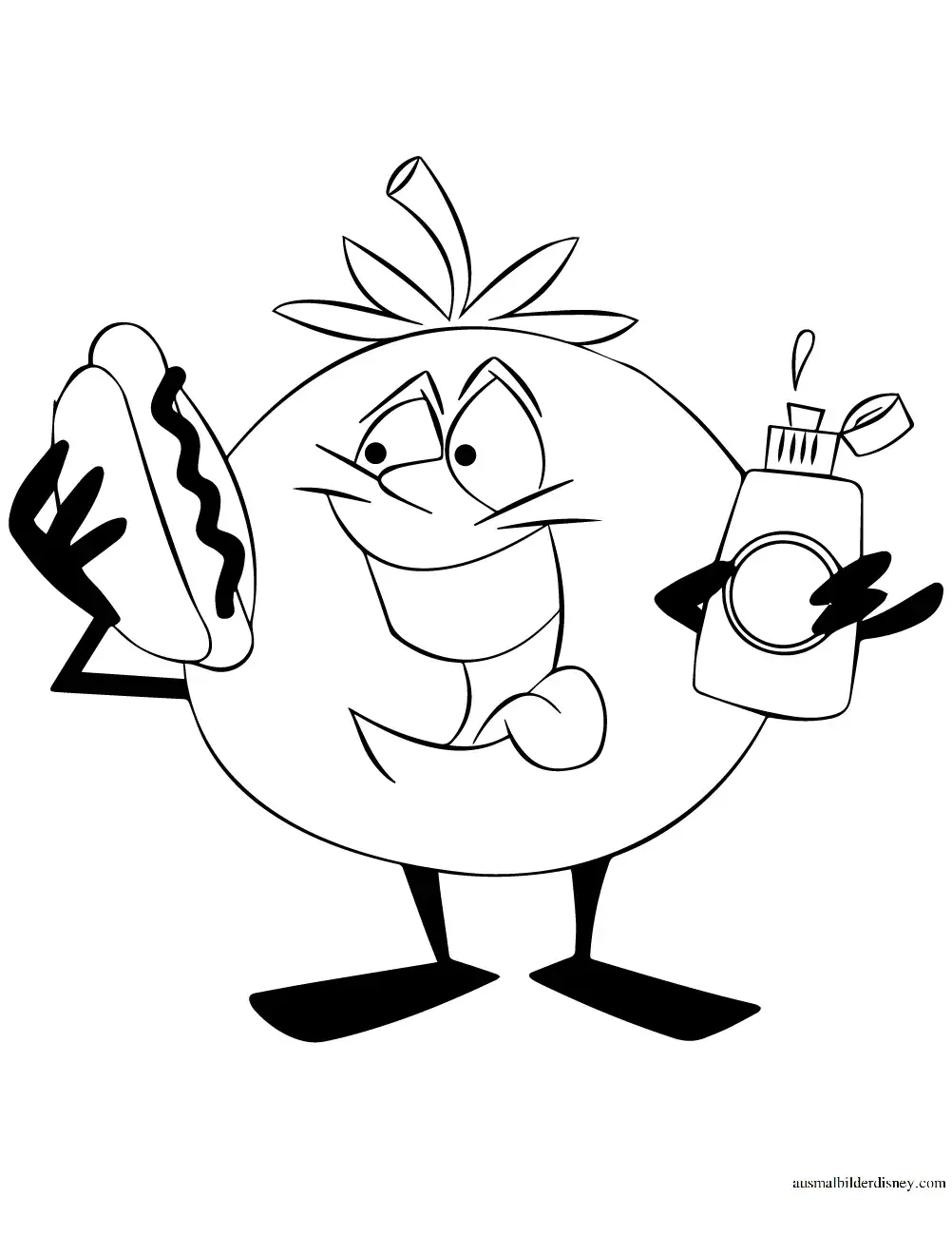 Помидор раскраска