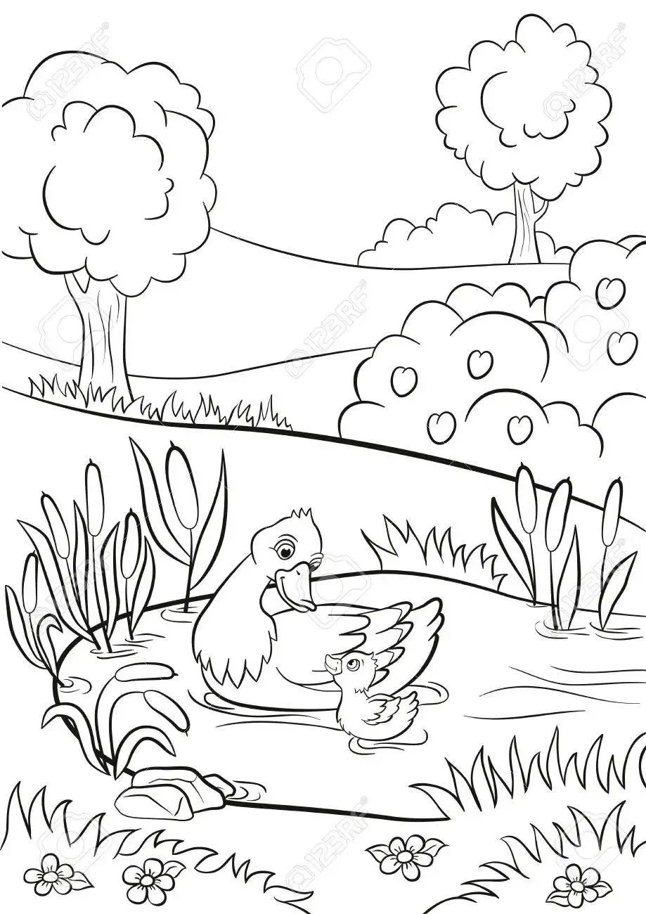 Рисование уточки