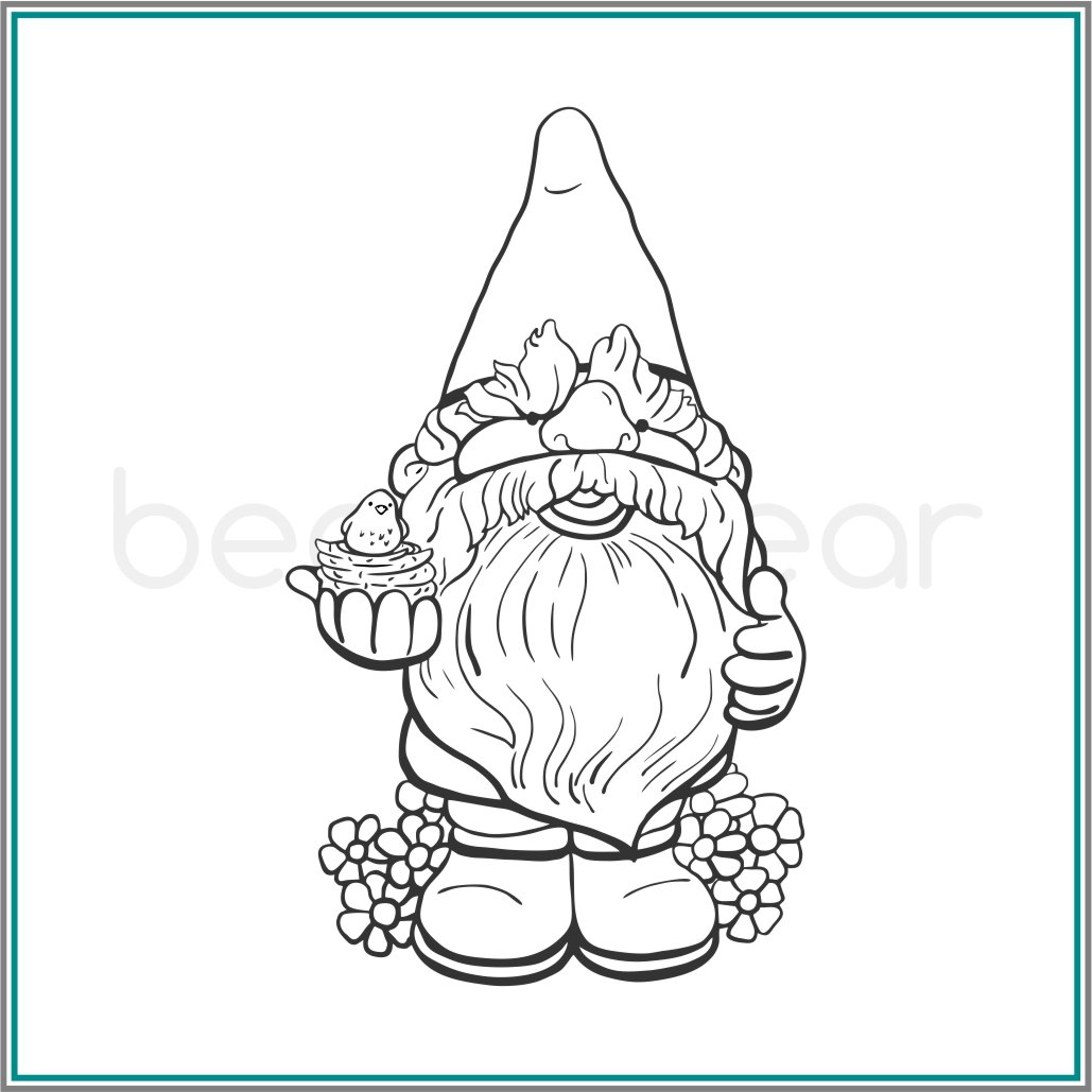 Гном Чихун из Белоснежки раскраска