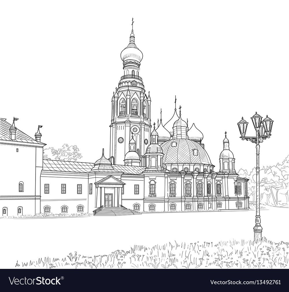 Воскресенский собор Череповец раскраска