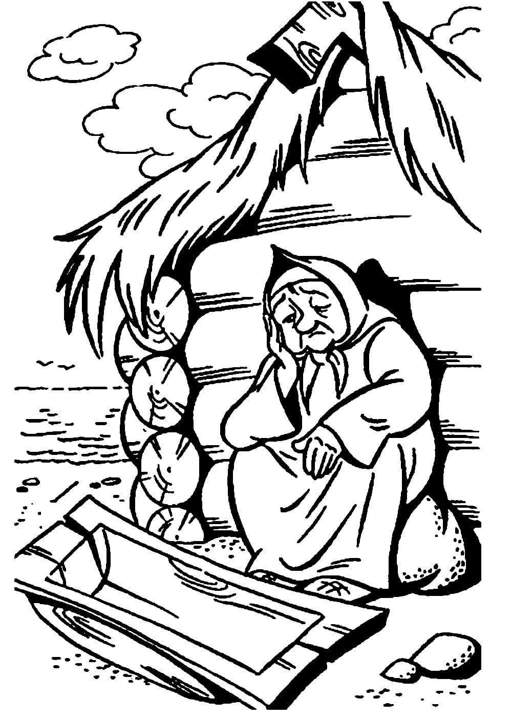 Сказка о царе Салтане раскраска белка