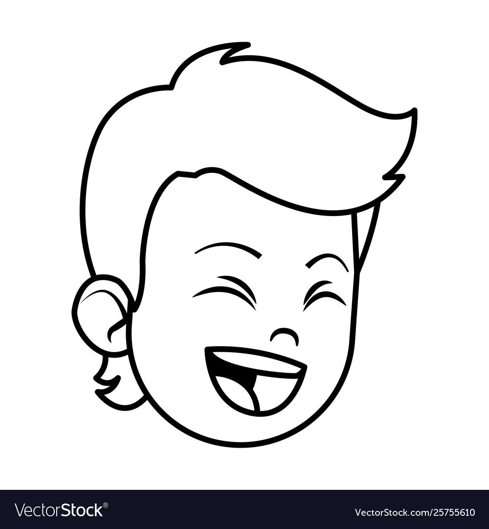 Нарисовать смеющегося мальчика