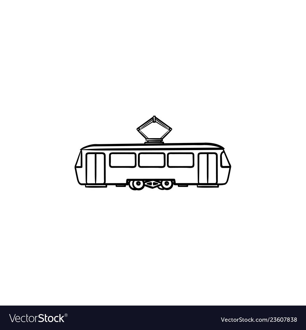 Трамвай раскраска