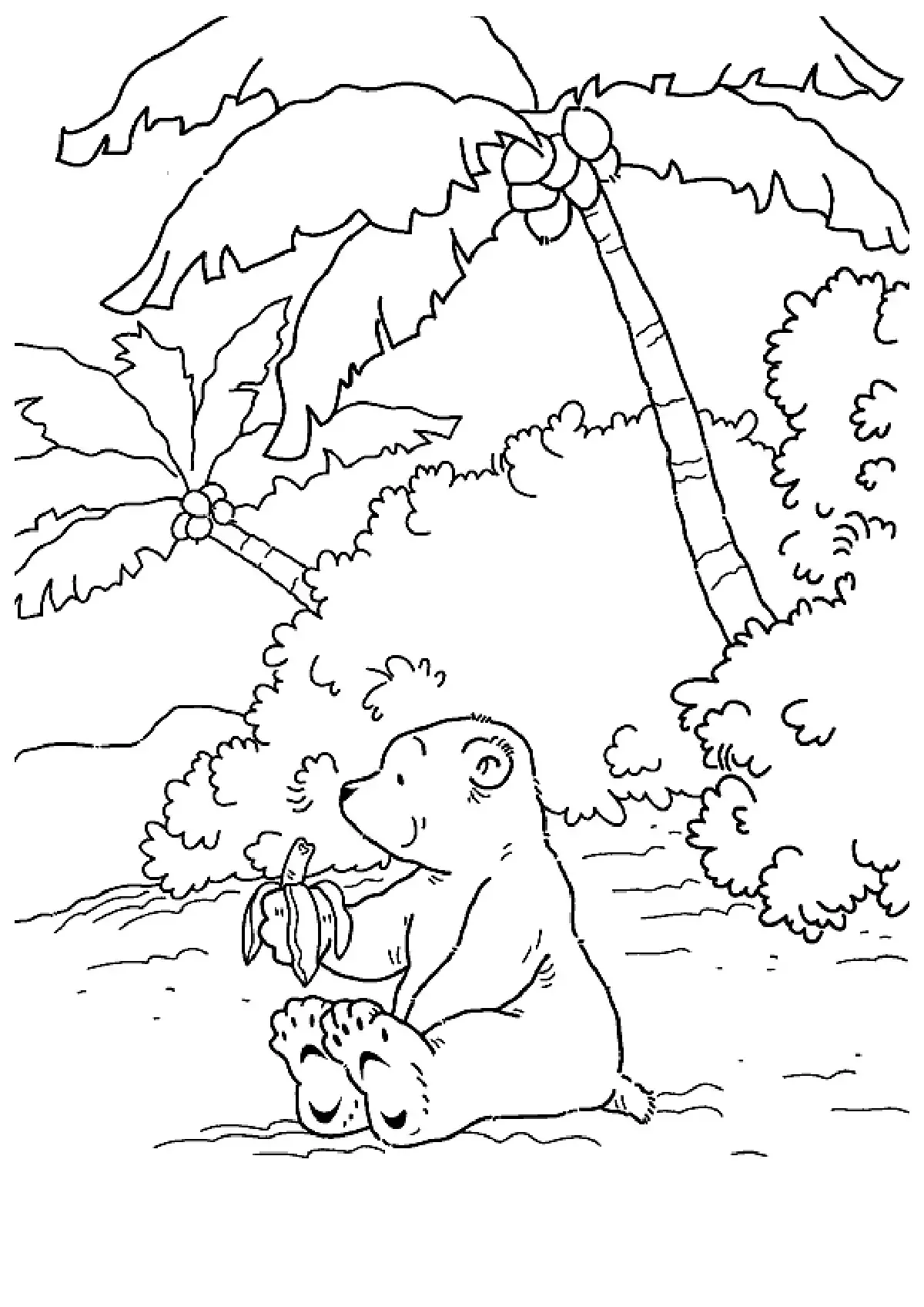 Холст медведи в лесу для рисования