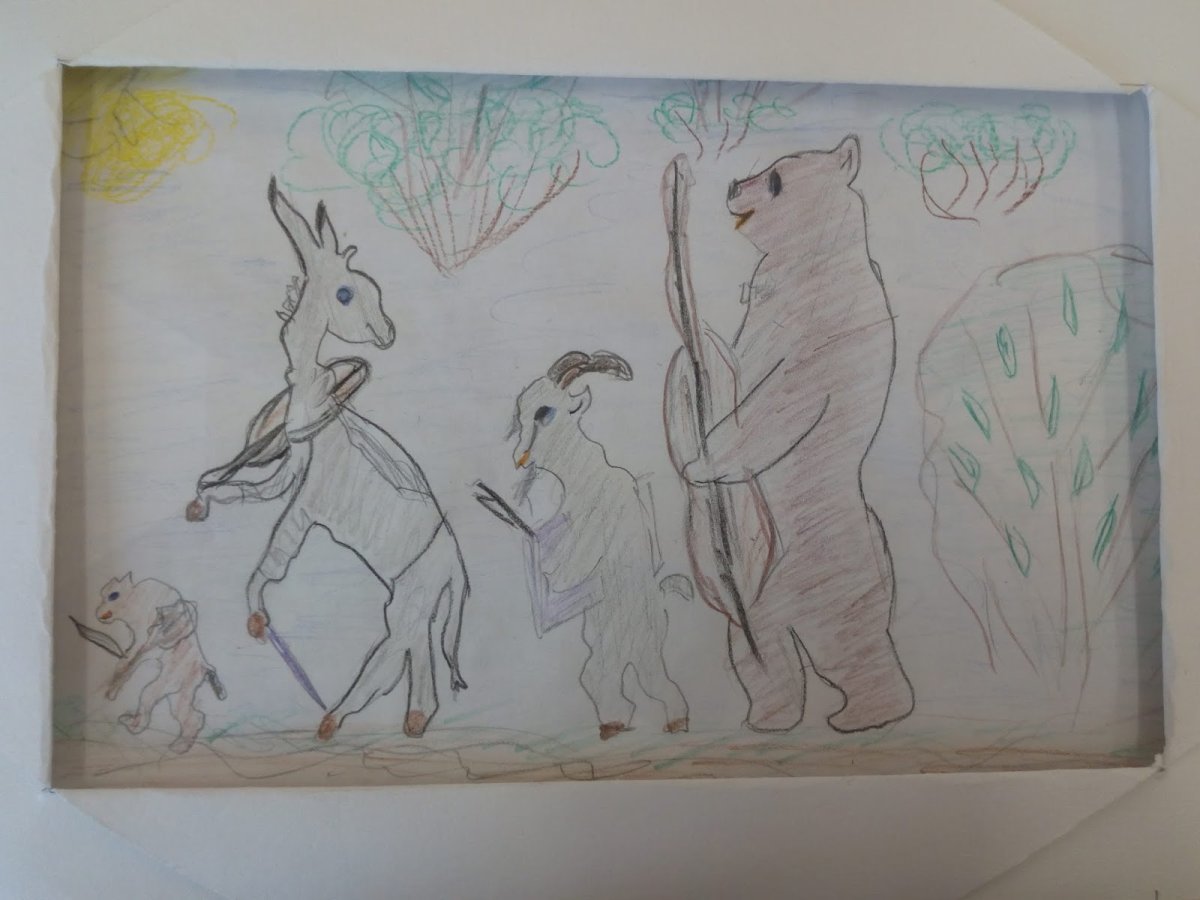 Иллюстрация к басне Крылова квартет