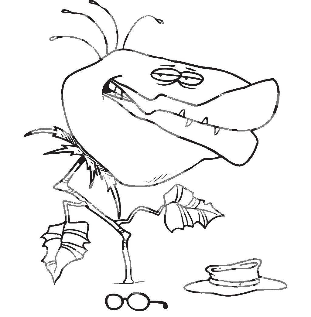 Хищное растение зомби против растений раскраска