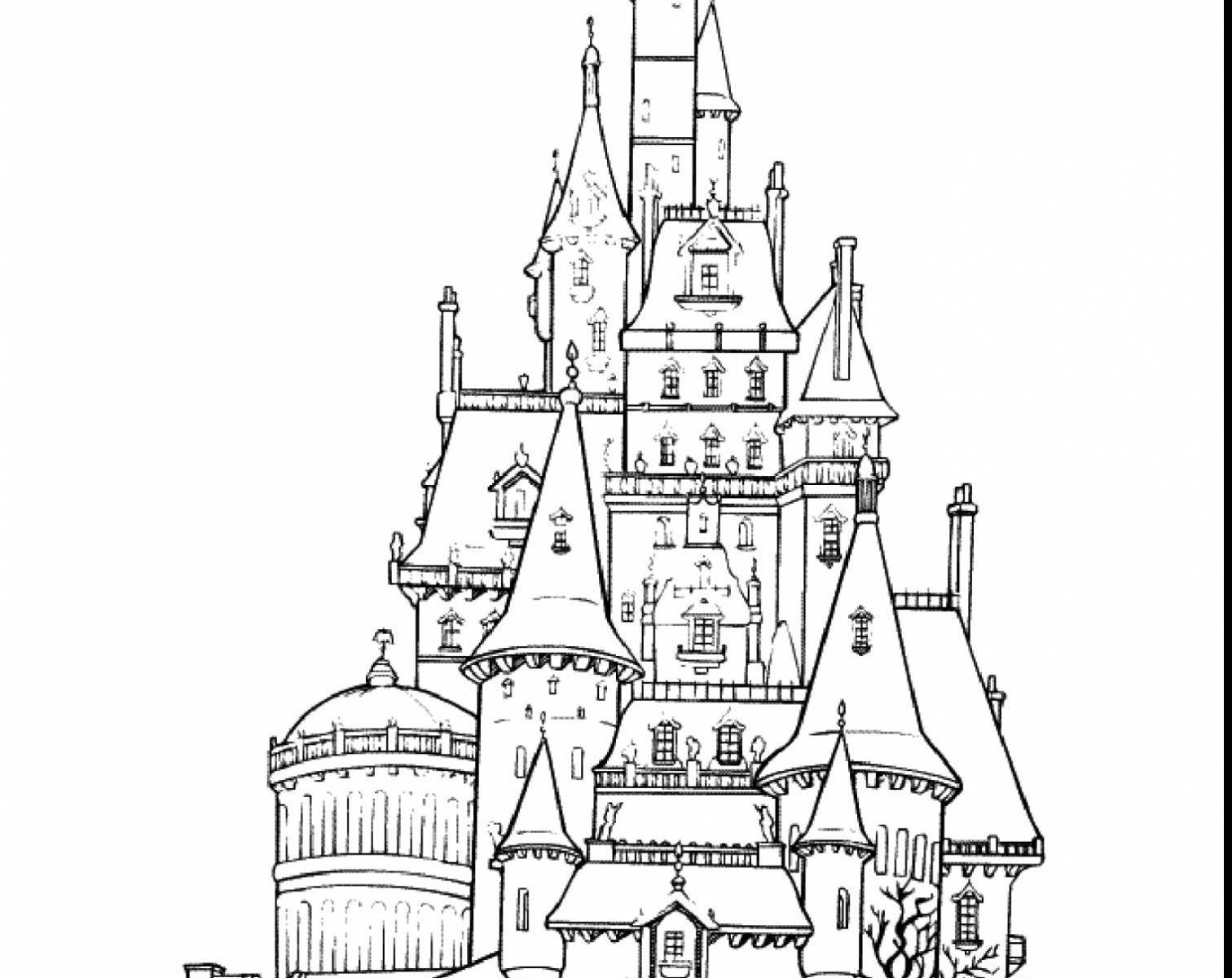 Рыцарский замок рисунок раскраска