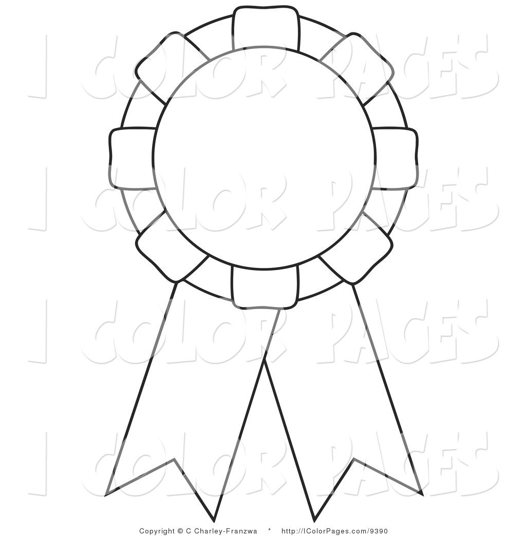 Трафарет медали для детей