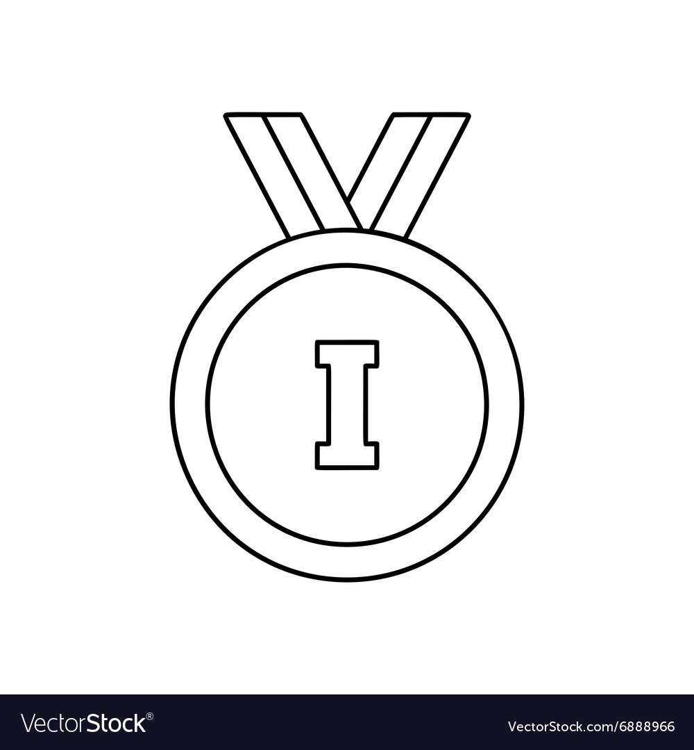 Контур медали 1 место