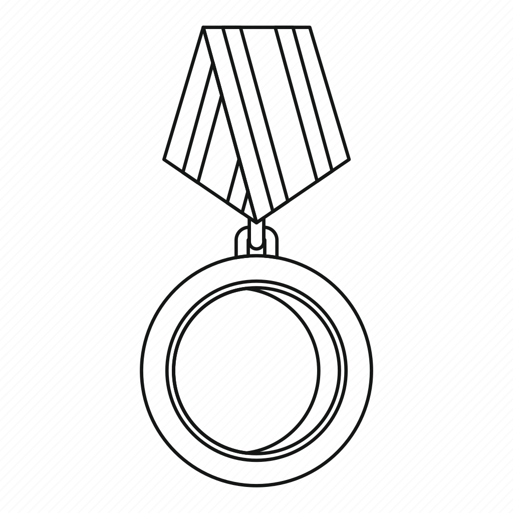 Медаль контур