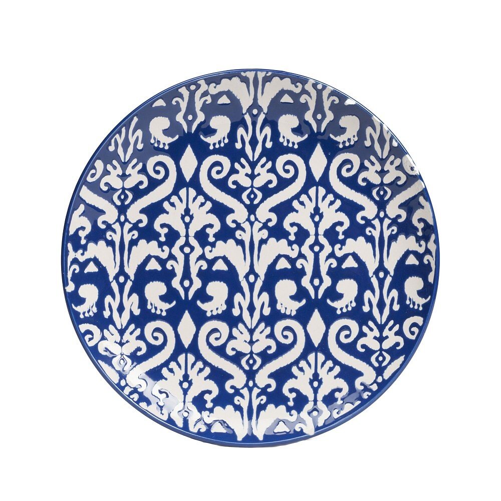 Синие узоры на тарелках