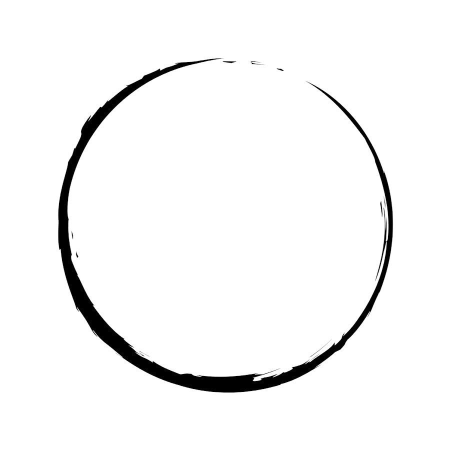 Черный круг на прозрачном фоне