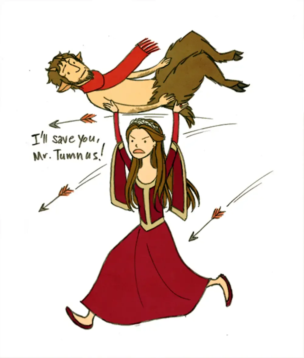 Хроники Нарнии Люси и Тумнус