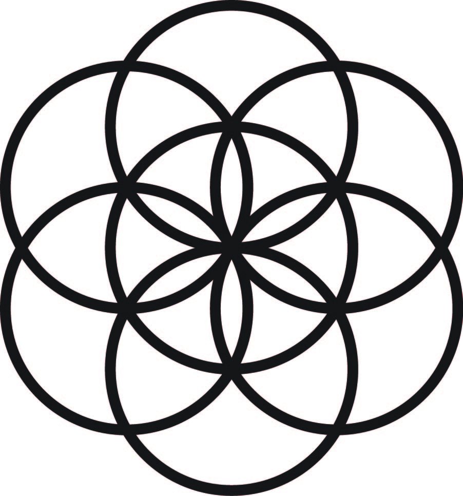 Розетка чертеж циркулем