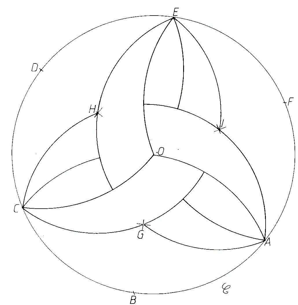 Чертим циркулем узоры