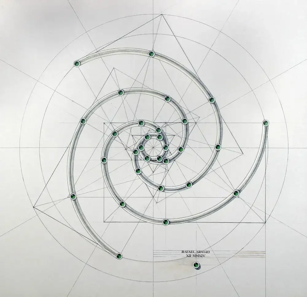 Спираль Фибоначчи золотое сечение