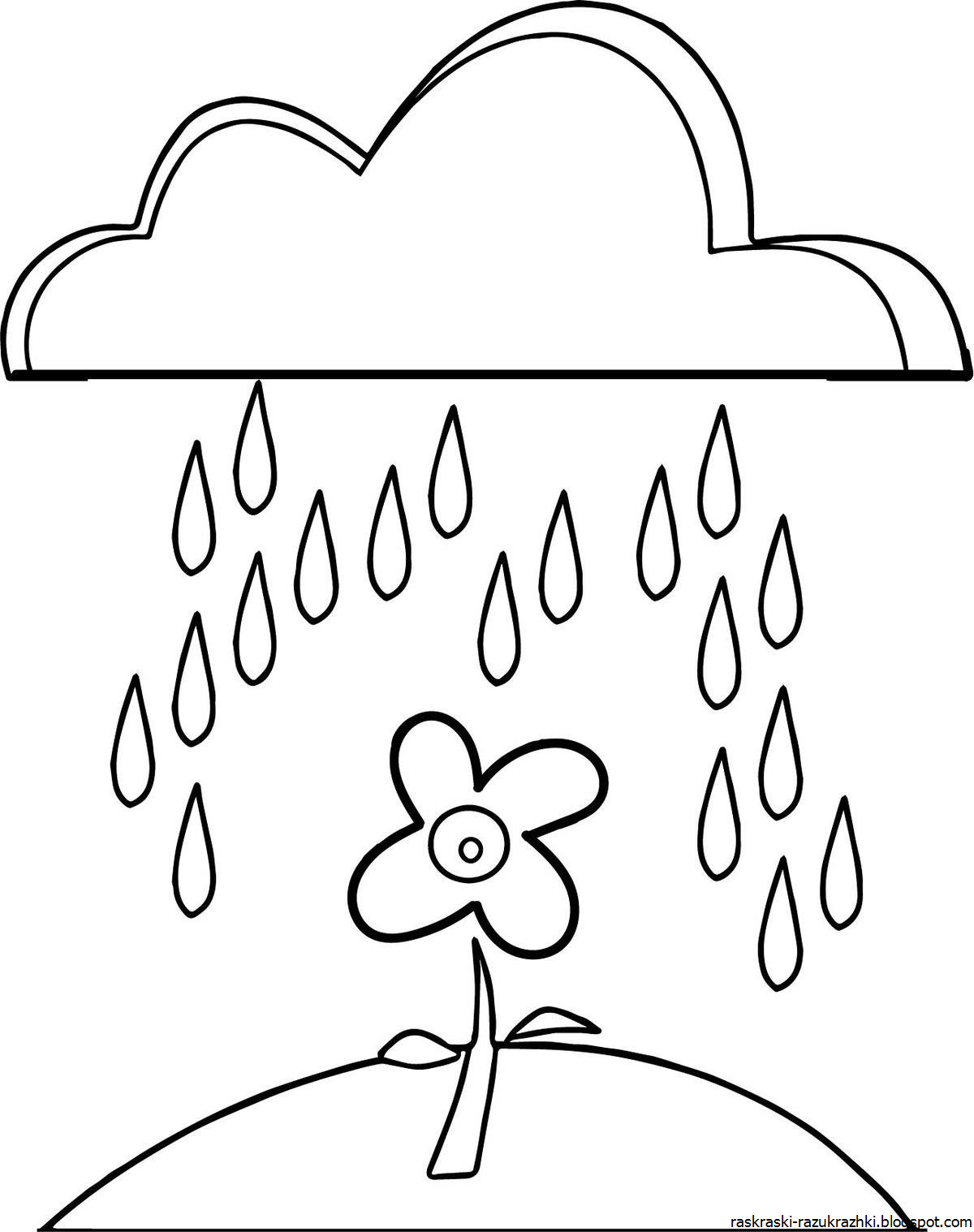 Раскраска Весна для малышей