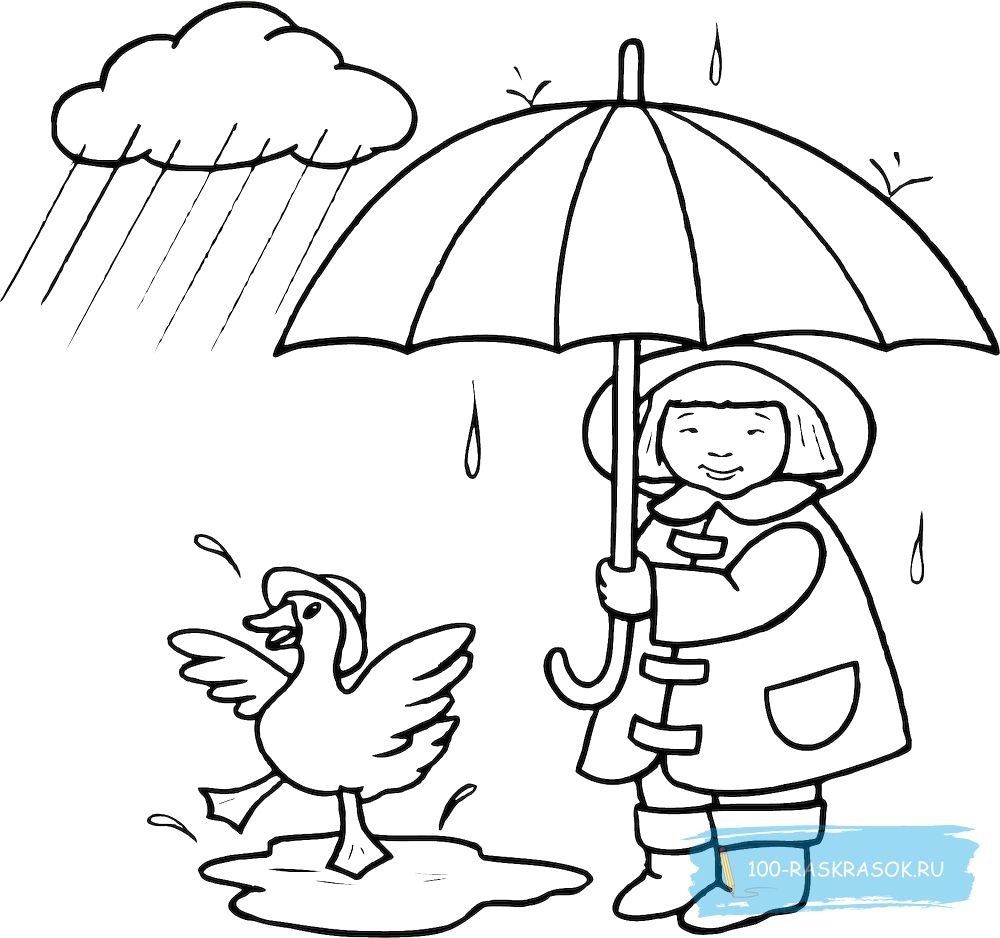 Раскраска погода для детей