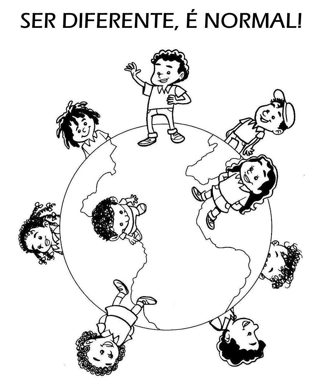 Раскраска по толерантности для детей