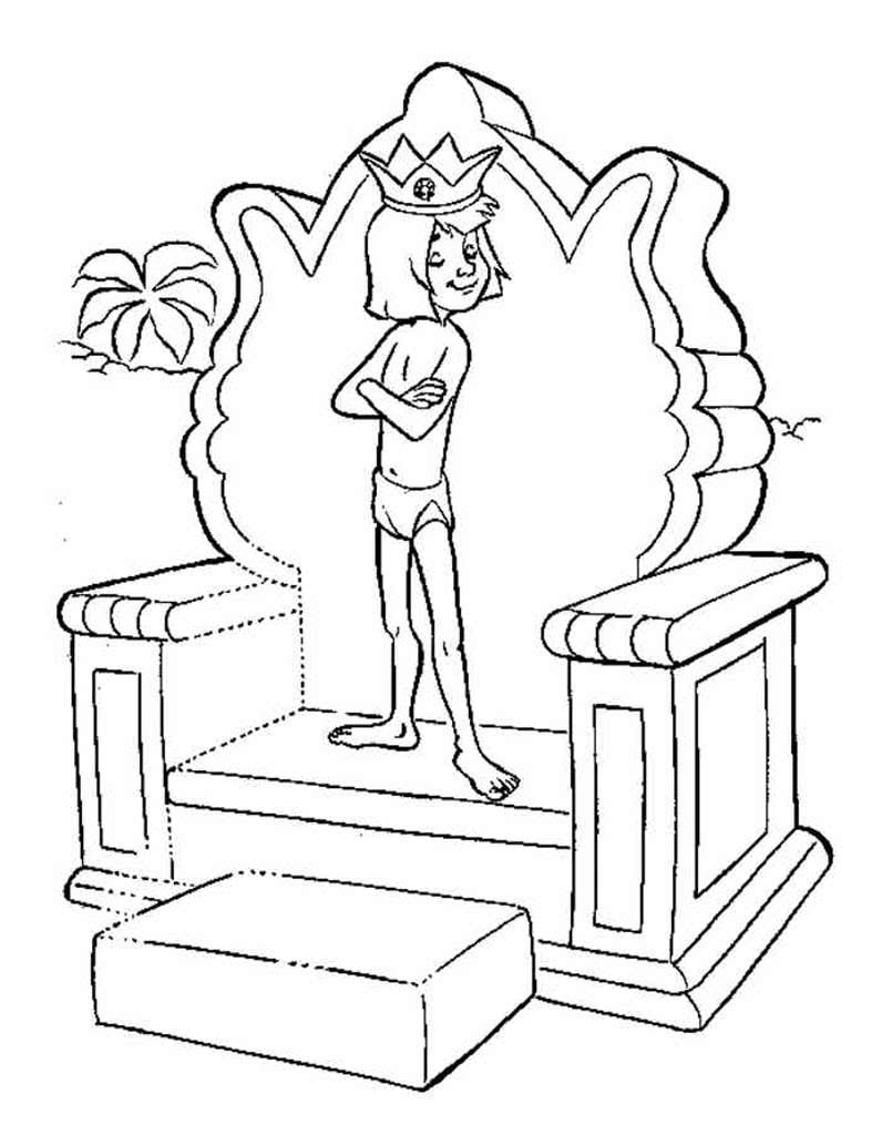 Трон раскраска