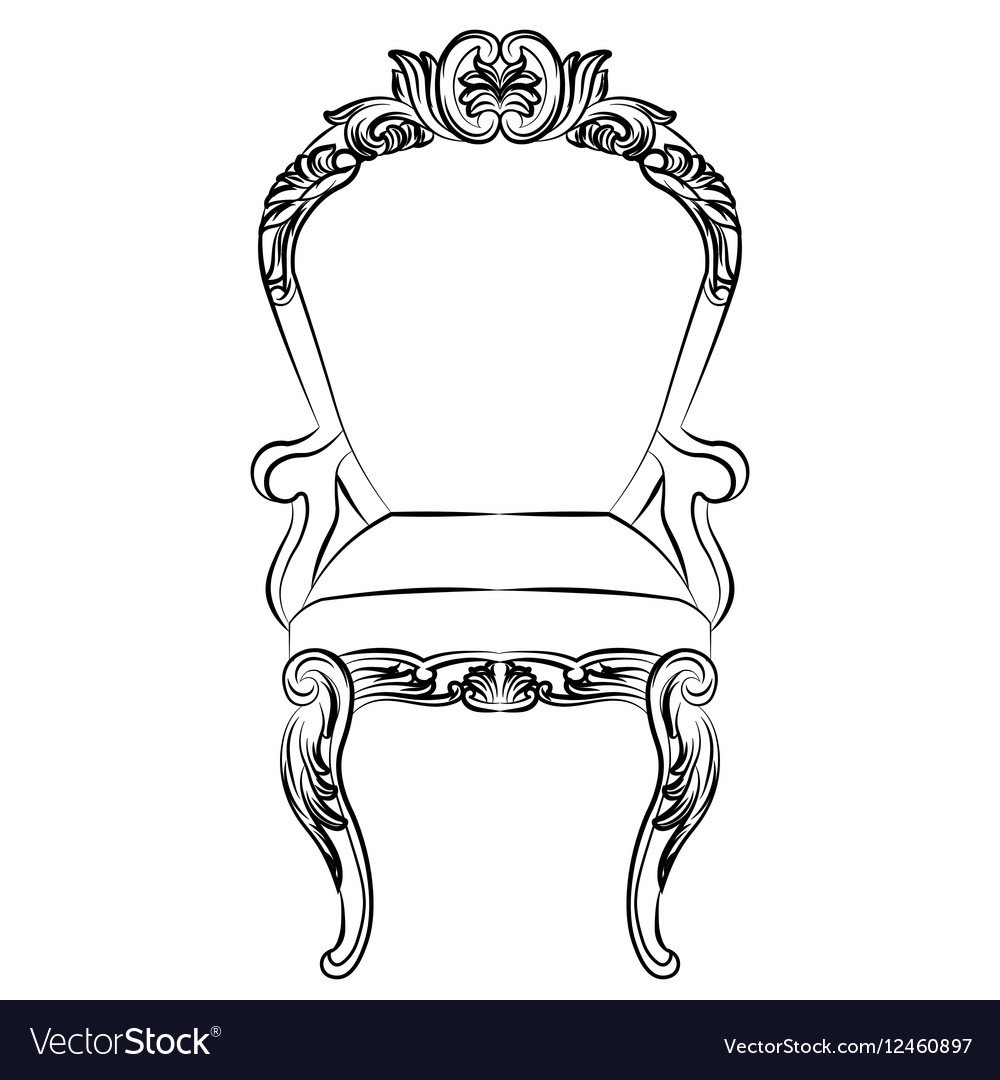 Королевское кресло вектор