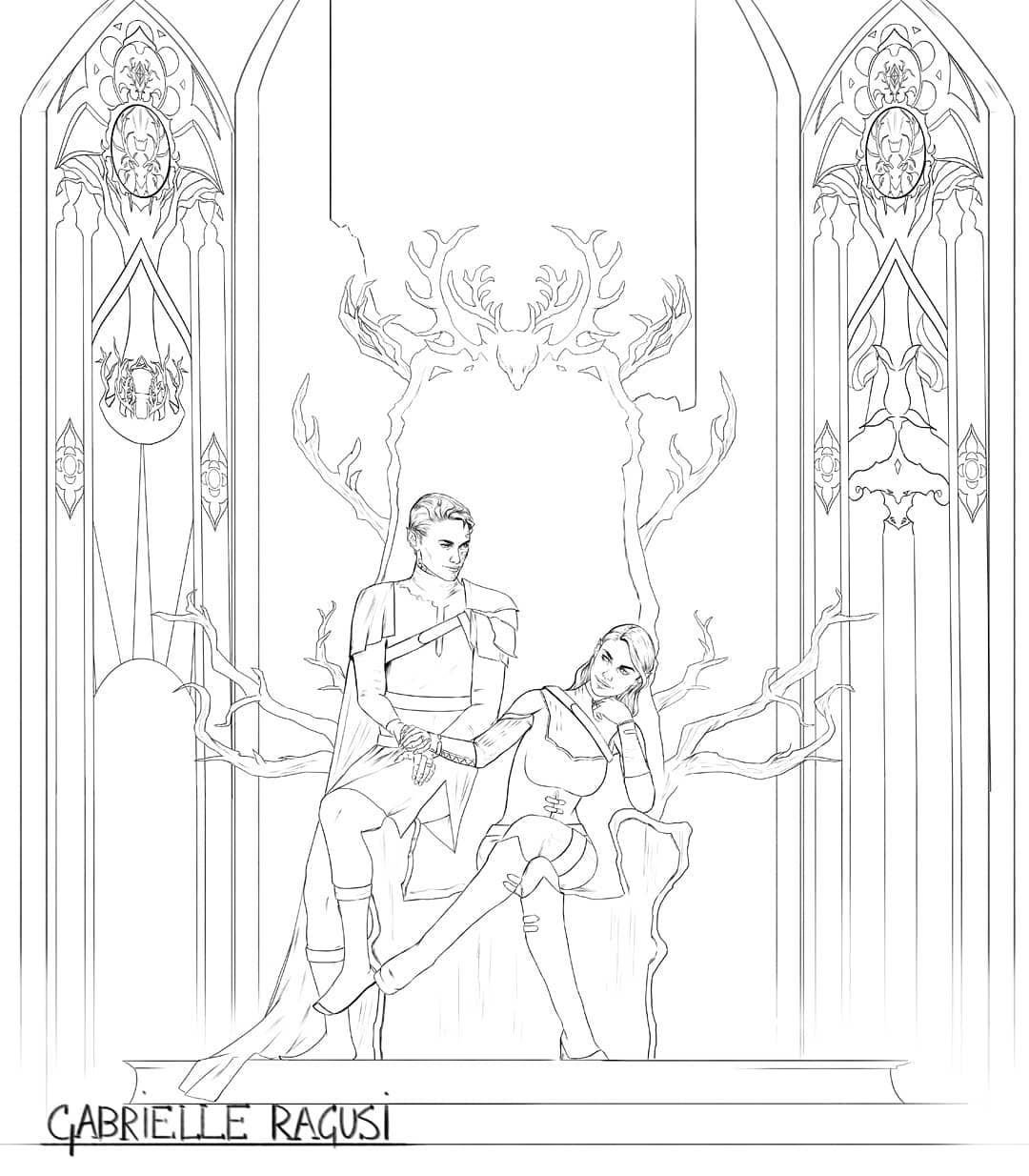 Трон Королевский вектор