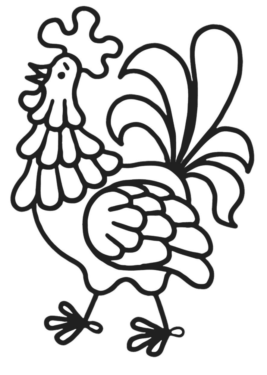 Петушок золотой гребешок раскраска