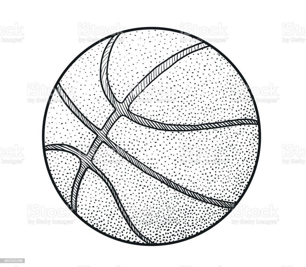 Разметка баскетбольного мяча