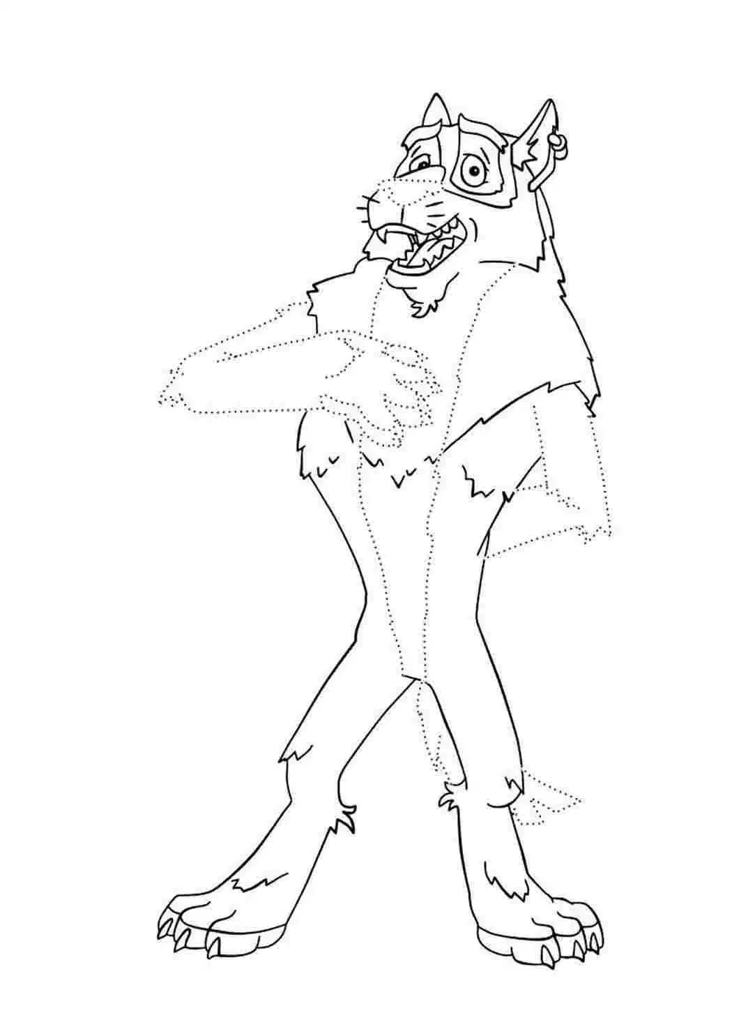 Раскраски Иван Царевич и серый волк 3